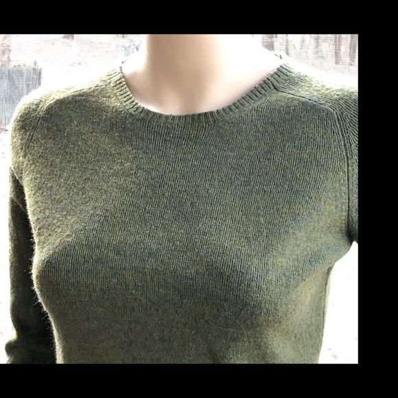 ▪️LOFT▪️Moss Green Wool & Cashmere Sweater - Picture 3 of 7